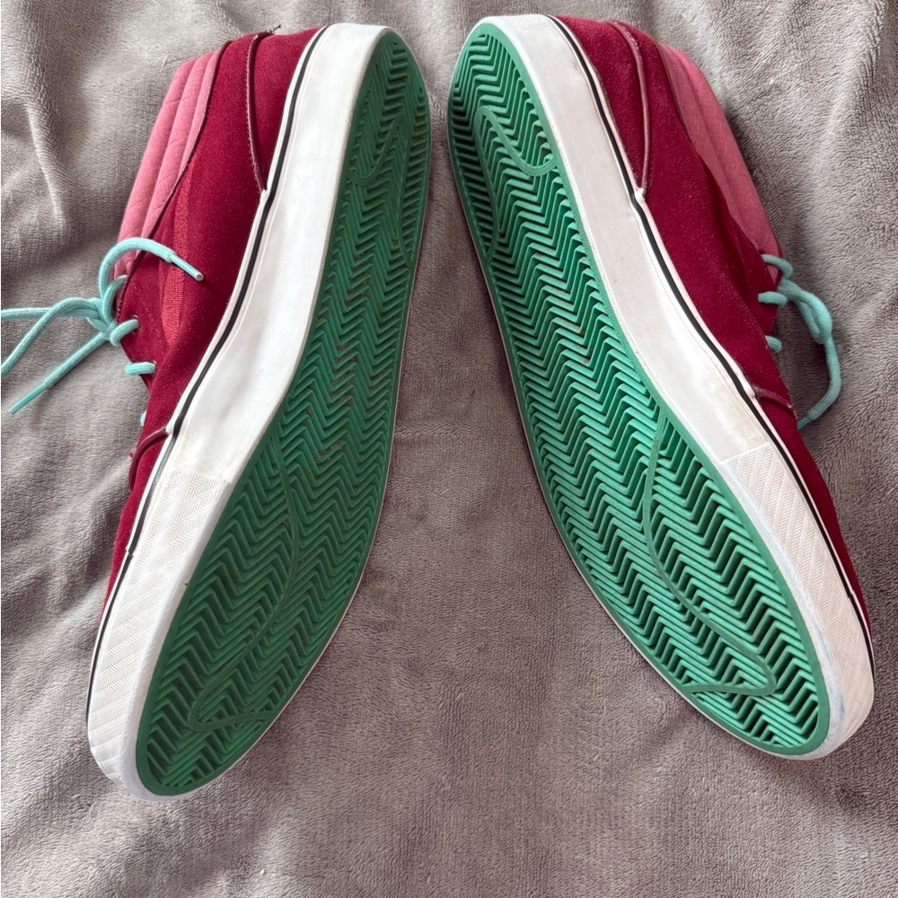 Nike Zoom Stefan Janoski Mid Size 13 Men Causal Sneakers Red Blue Streetwear - Picture 11 of 11